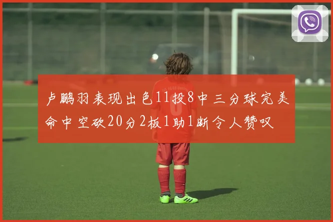 卢鹏羽表现出色11投8中三分球完美命中空砍20分2板1助1断令人赞叹